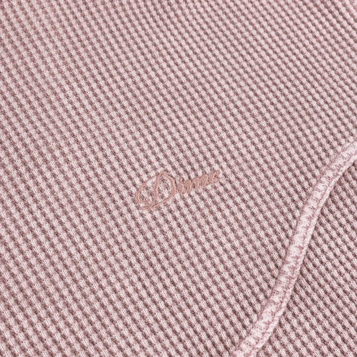 Dime Premium Waffle Zip Hoodie Faded Mauve