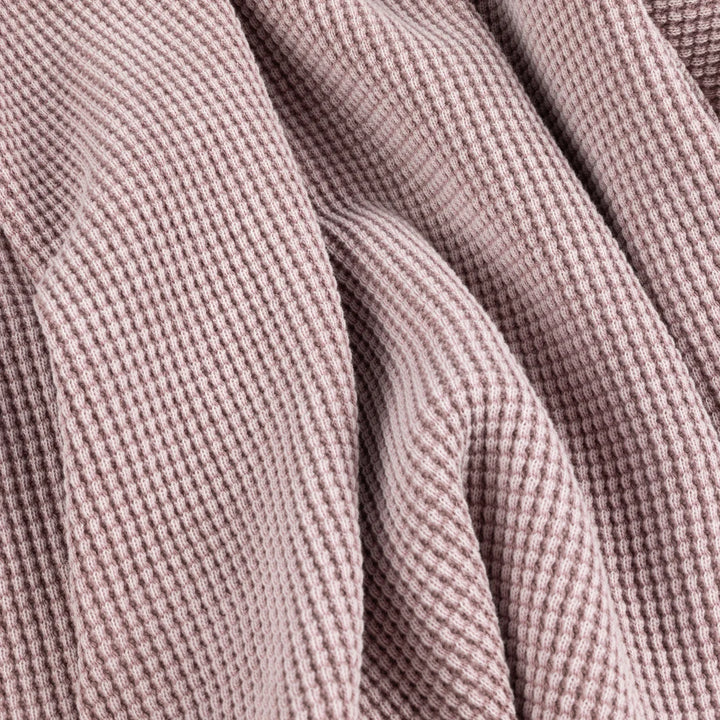 Dime Premium Waffle Zip Hoodie Faded Mauve