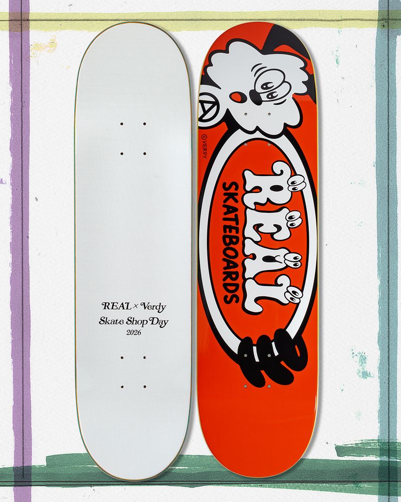 Real X Verdy Skate Shop Day 2026 Oval Red – moceanskate