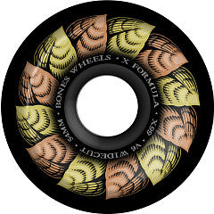 BONES WHEELS X-Formula Skateboard Wheels Leaving 54mm V6 Wide-Cut 99A Blk 4pk