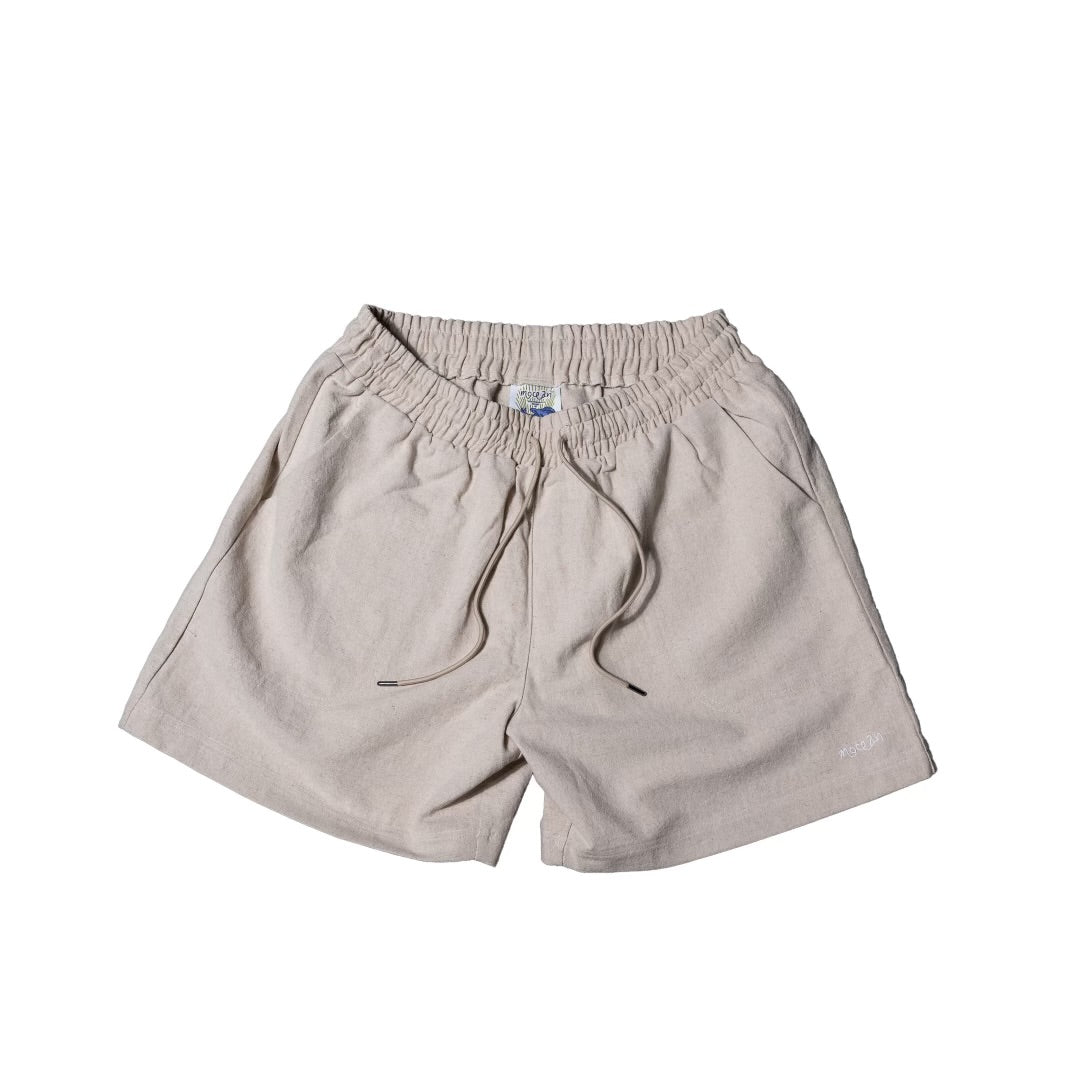 Mocean Beige Linen Shorts