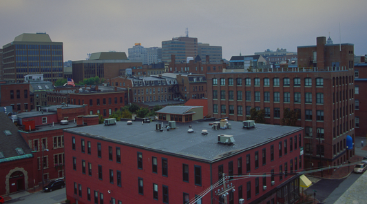 portland maine aerial view