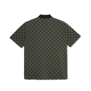 Polar Skate Co. Jacques Polo Shirt Checkered Black/Green