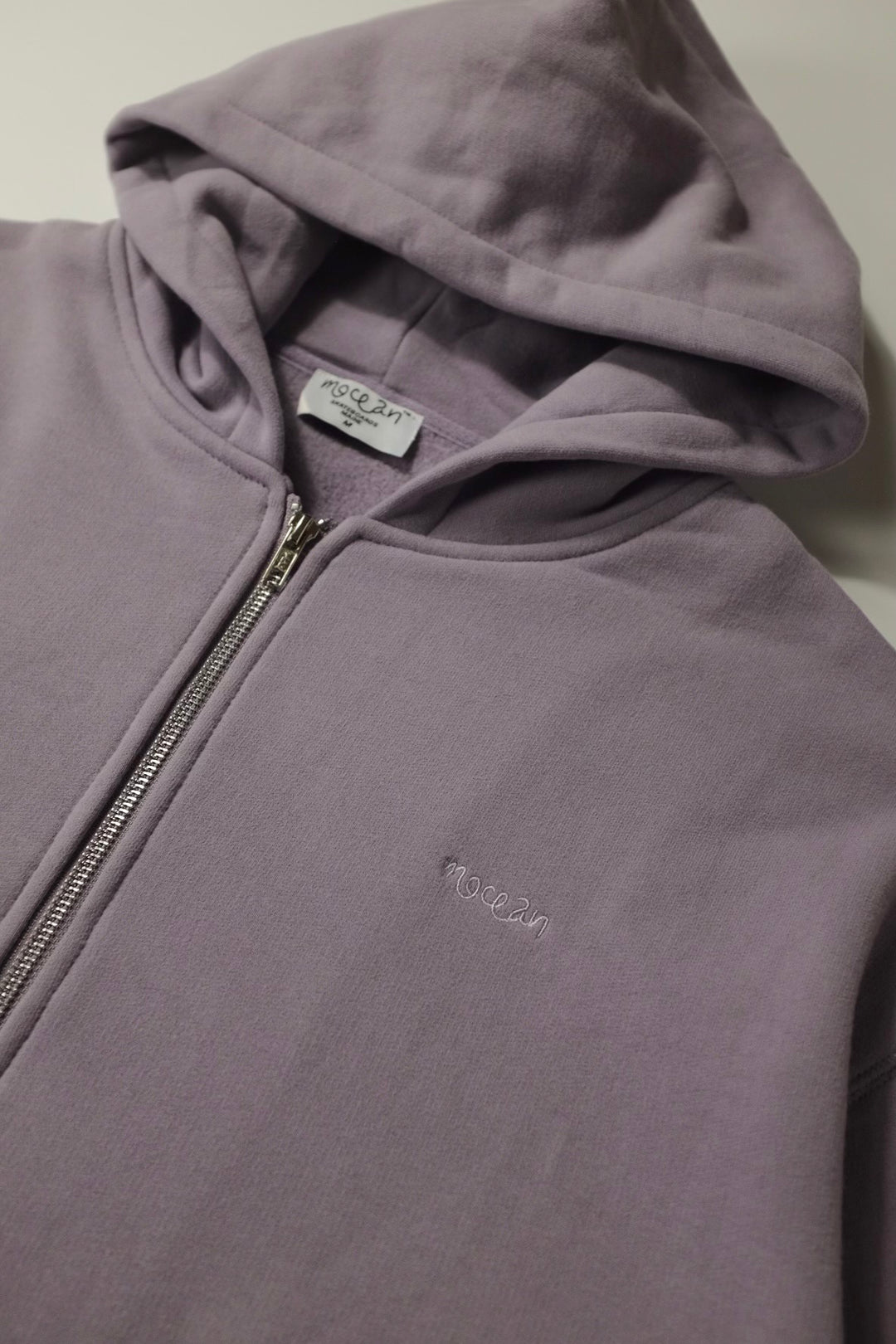 Mocean Grey Lilac Zip Hoodie