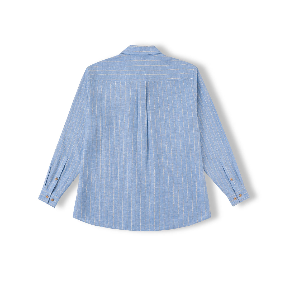 Draped Linen Light Blue