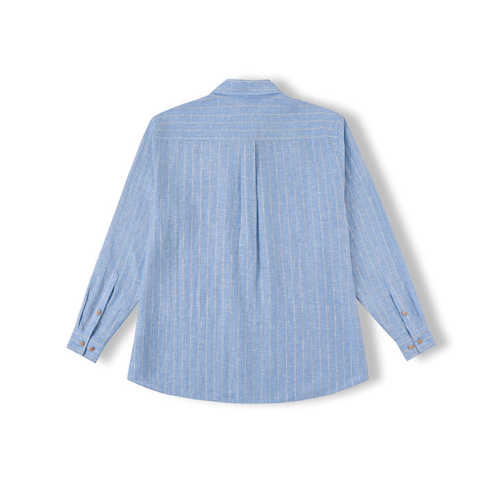 Draped Linen Light Blue