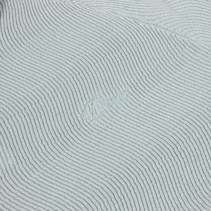 Dime Cable Knit Polo Seafoam