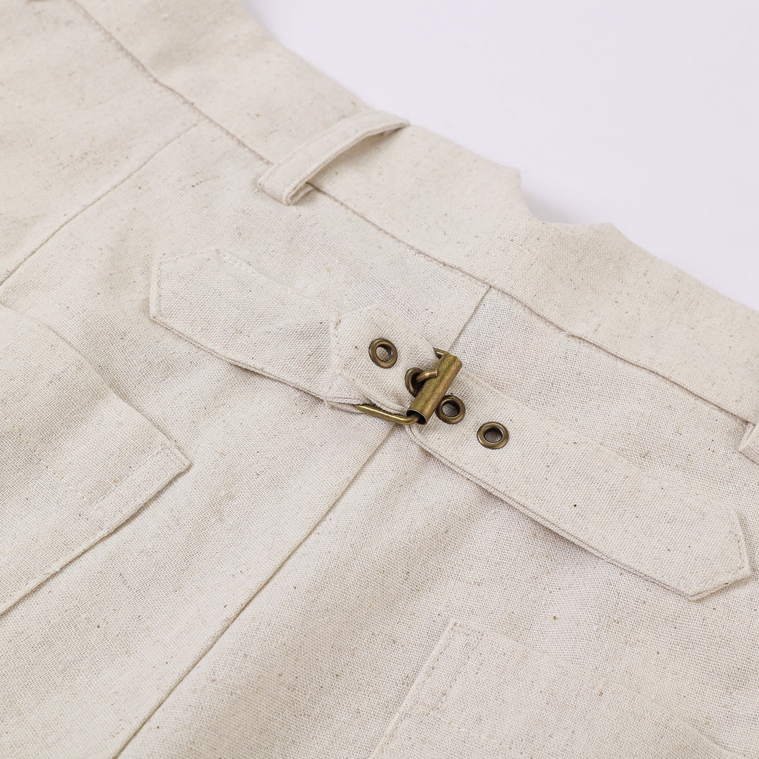 Speakeasy Linen Pants Beige