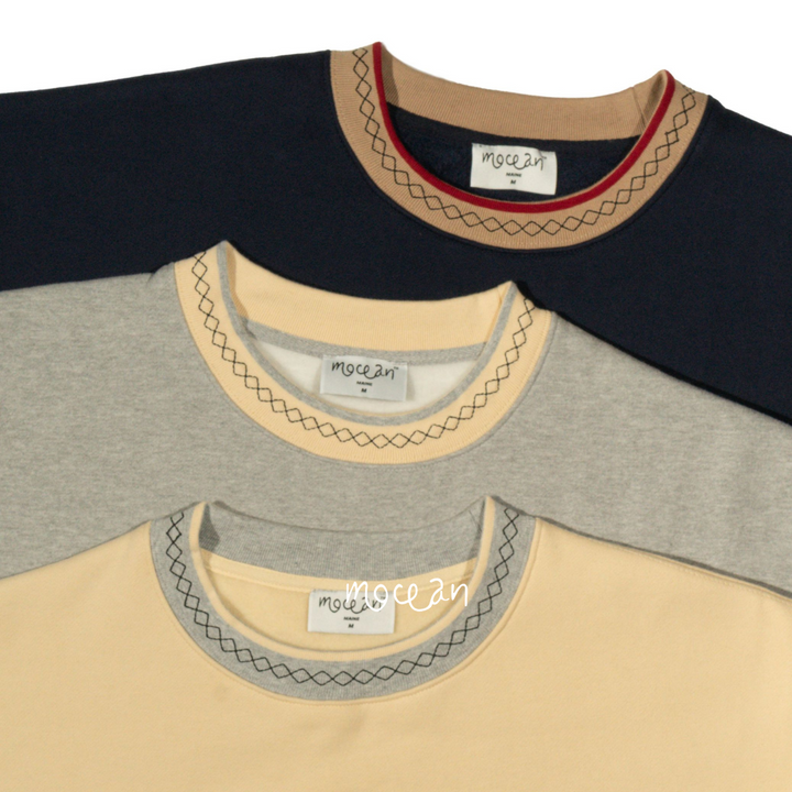 Mocean Diamond Stitch Crew Neck