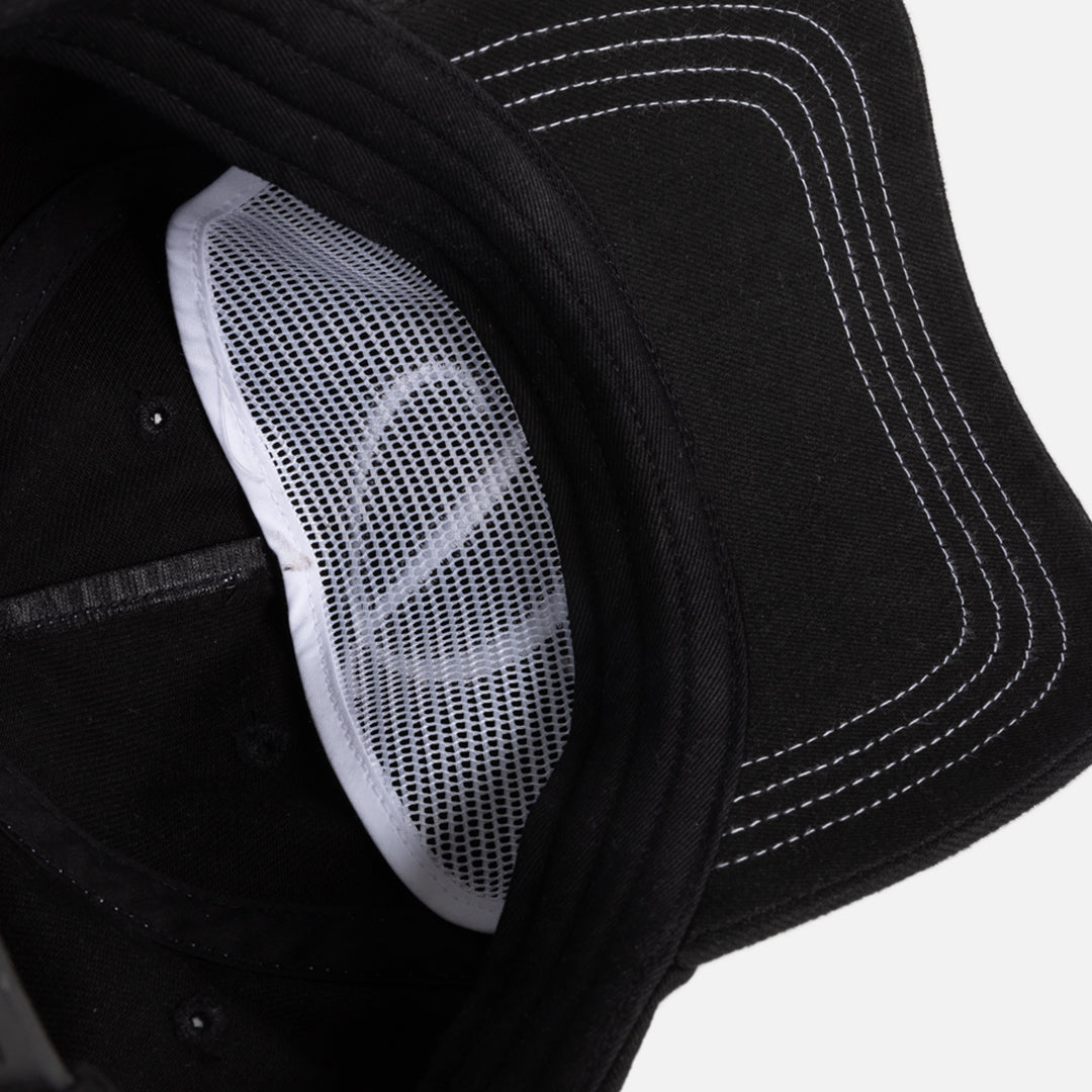 Dime Cursive Denim Worker Cap Washed Black