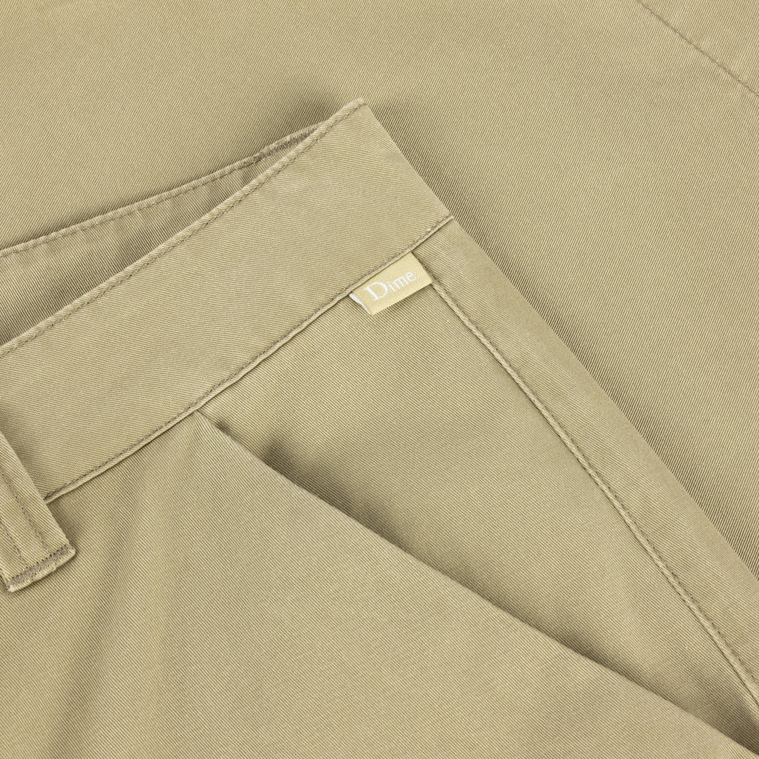 Dime Baggy Chino Pants Light Military