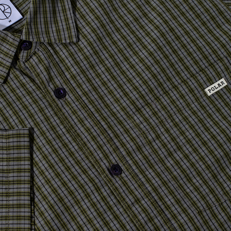 Polar Skate Co. Mitchell Shirt Black/Green
