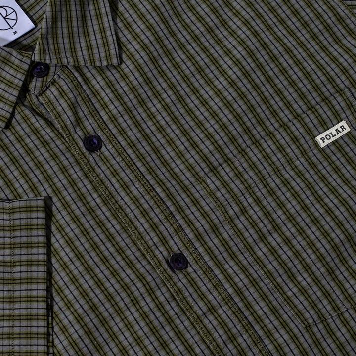 Polar Skate Co. Mitchell Shirt Black/Green