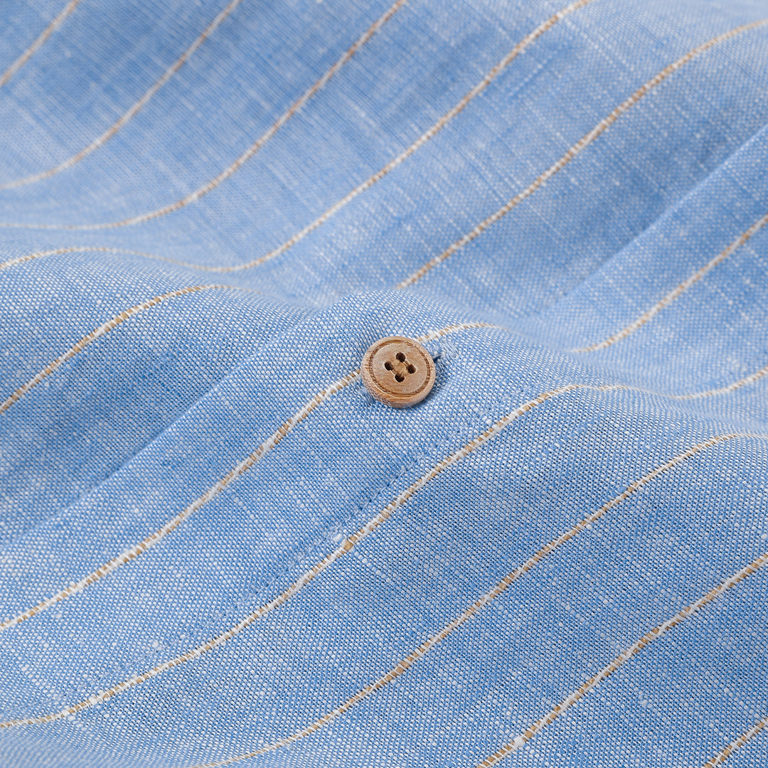Draped Linen Light Blue