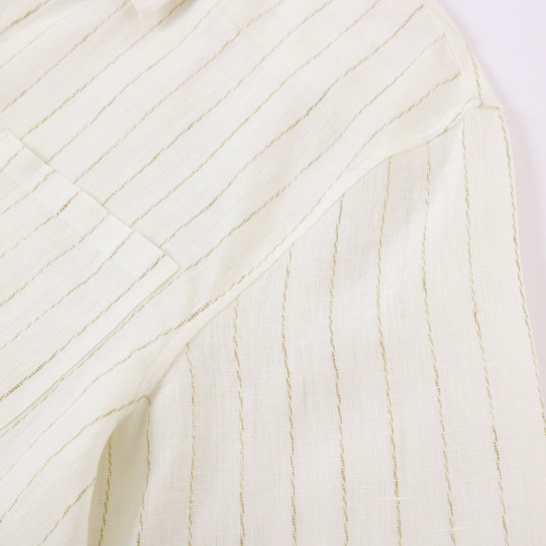 Draped Linen Off White