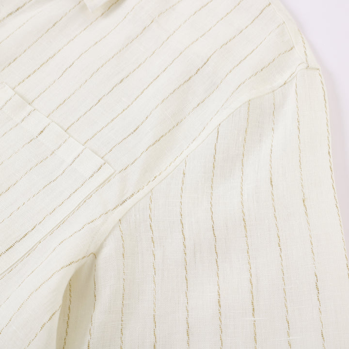 Draped Linen Off White
