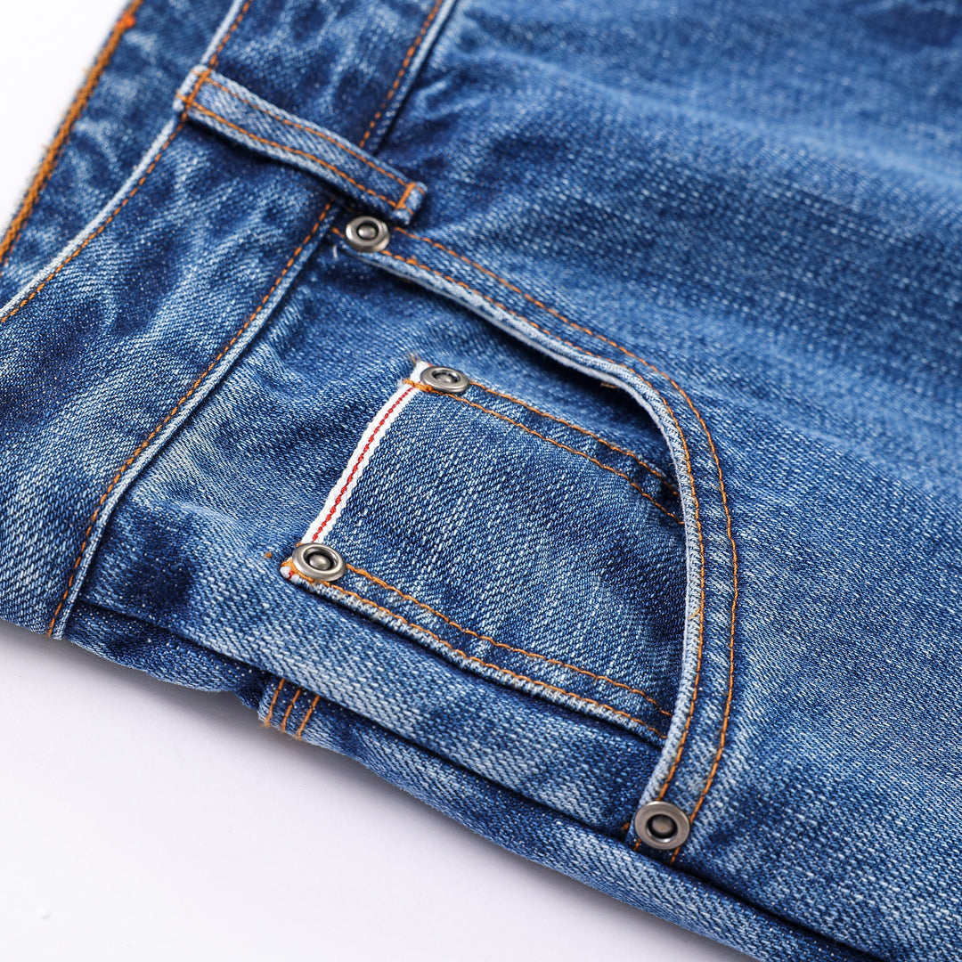 1943 Light Wash Straight Selvedge Denim