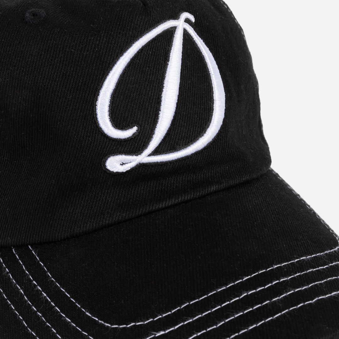 Dime Cursive Denim Worker Cap Washed Black