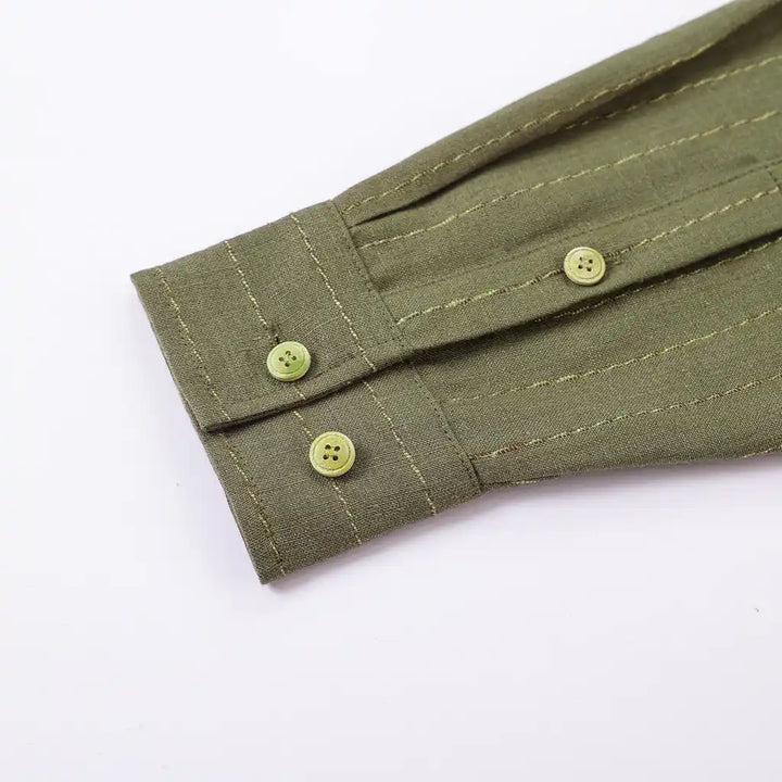 Draped Linen Olive