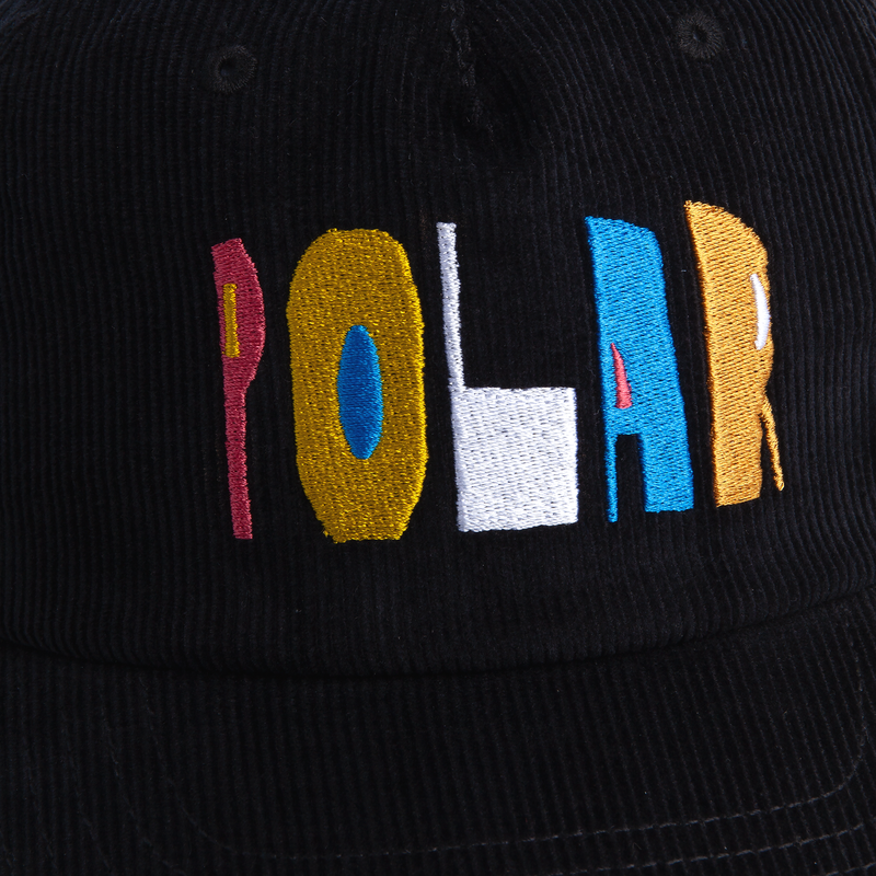 Polar Skate Co. James Cap Cut Logo Black