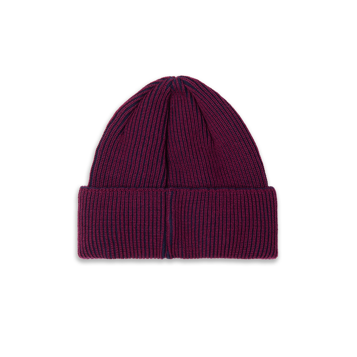 Polar Skate Co. Lines Merino Beanie Wine/Navy