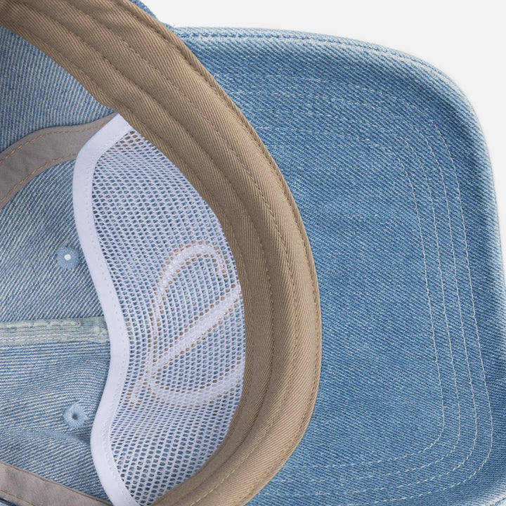 Dime Cursive Denim Worker Cap Washed Blue