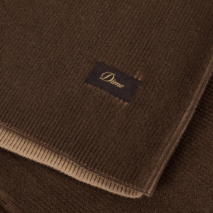 Dime Printed Rib Sweater Brown/Tan