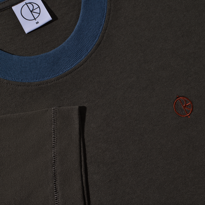 Polar Skate Co. Surf Panel Tee Dirty Black/Grey Blue