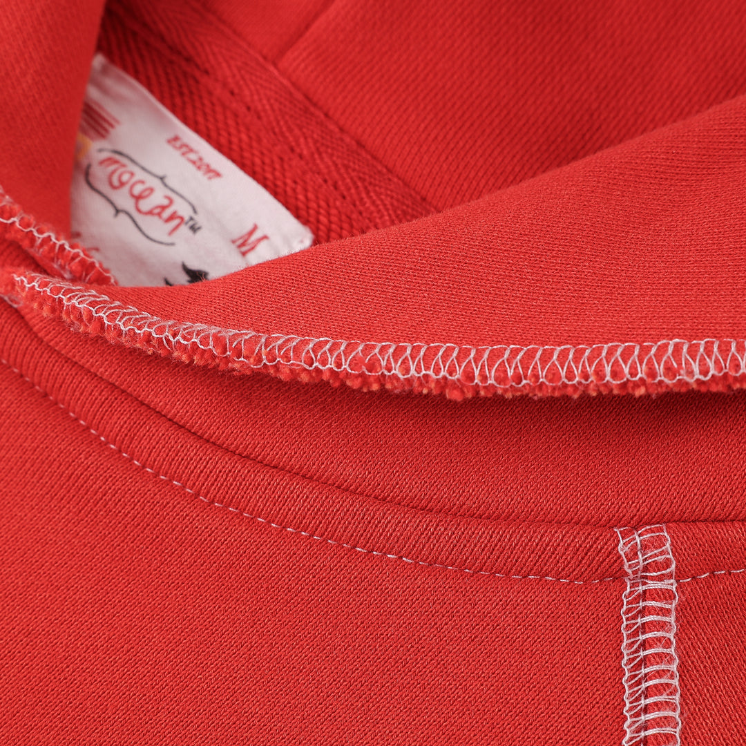 1930s Lobster Hoodie Washed Red
