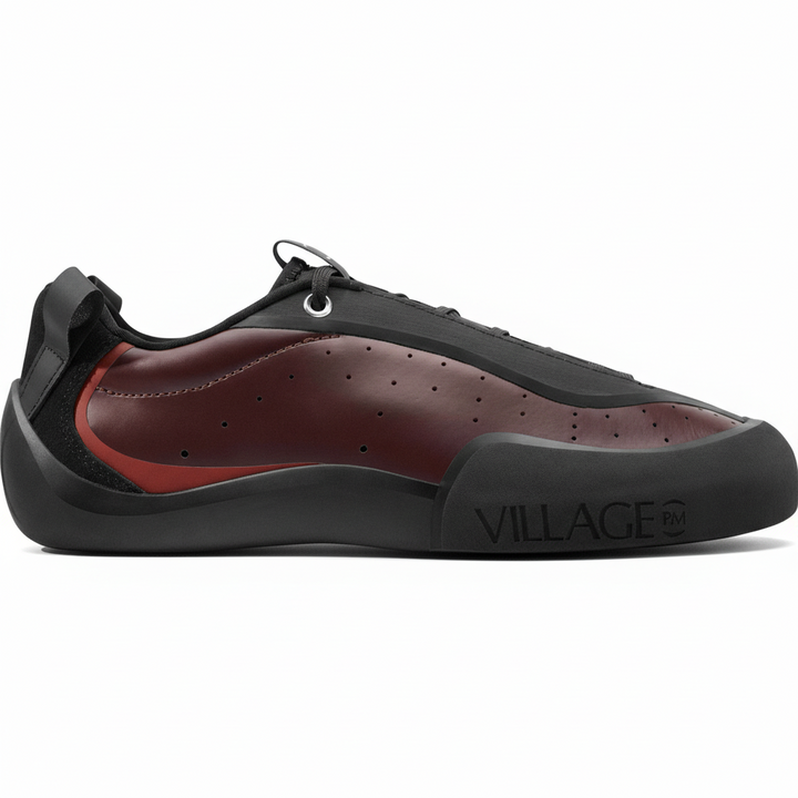 Village PM 2PM Synthetic Leather Maroon/Natural Black