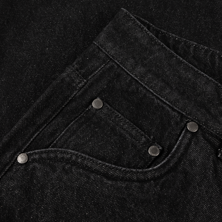 Dime Baggy Denim Pants Black Washed