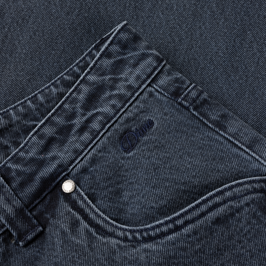 Dime Baggy Denim Pants Overdyed Blue