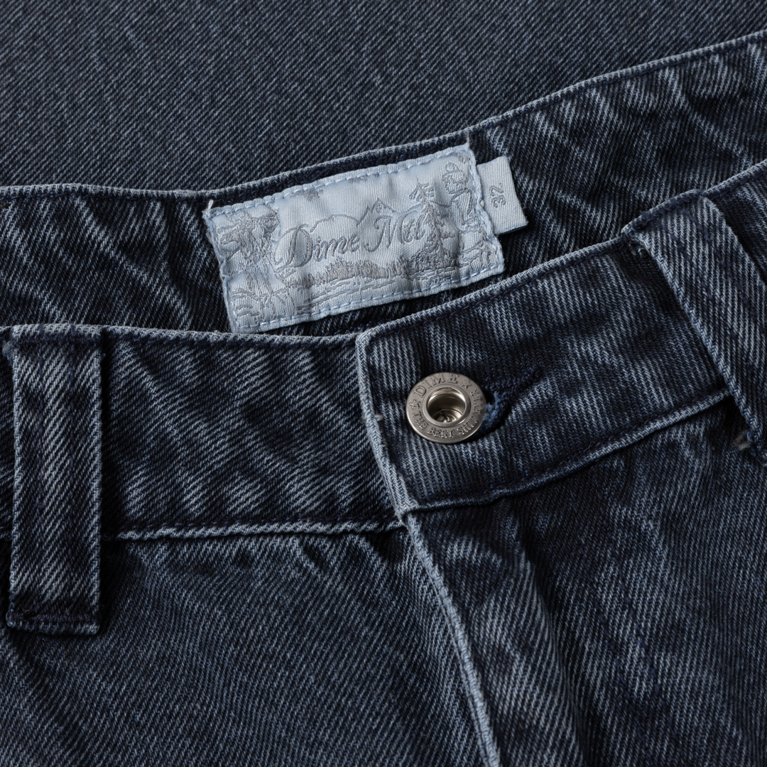 Dime Baggy Denim Pants Overdyed Blue