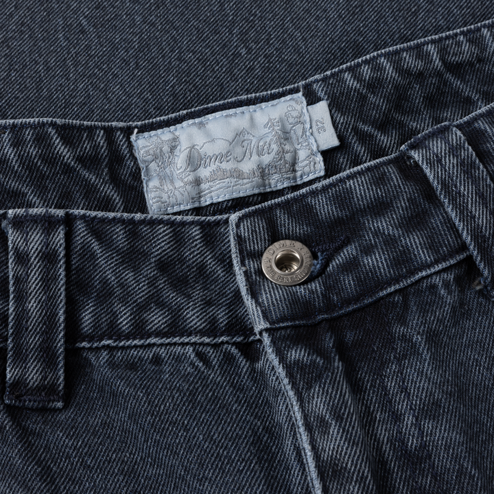 Dime Baggy Denim Pants Overdyed Blue