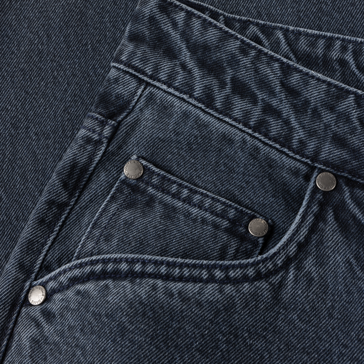 Dime Baggy Denim Pants Overdyed Blue