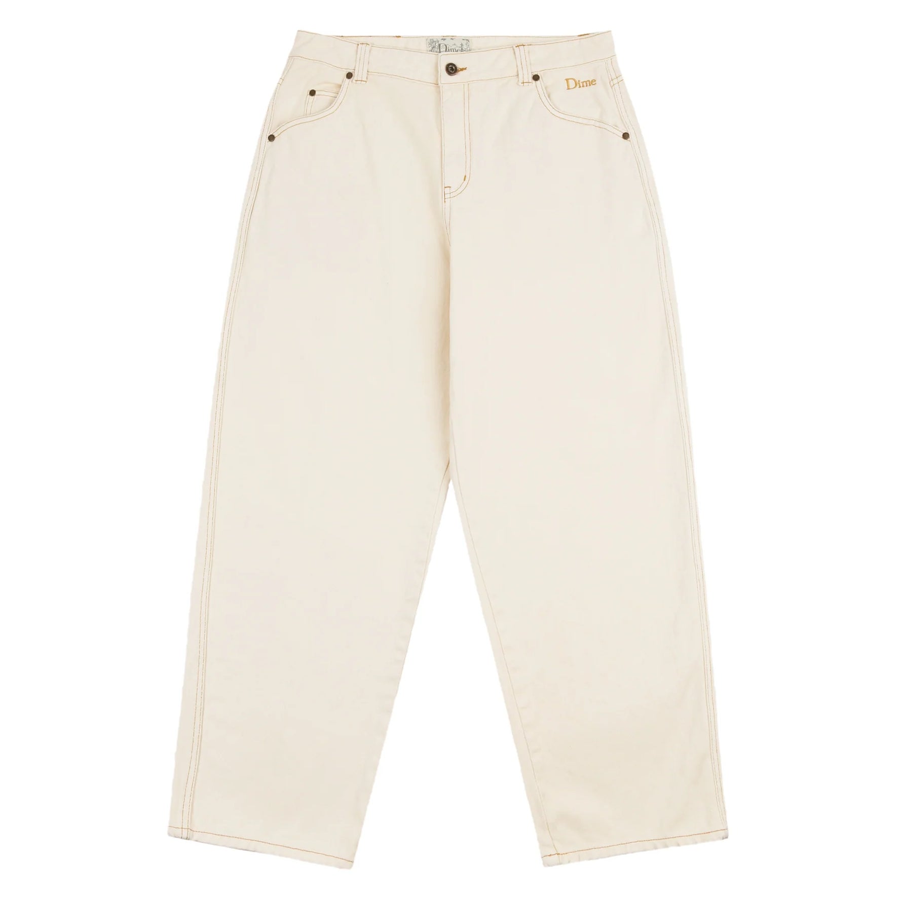 Dime Classic Baggy Denim Pants Warm White