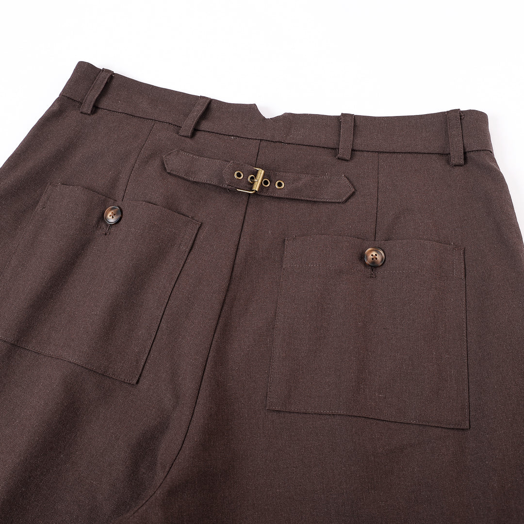 Speakeasy Linen Pants Brown