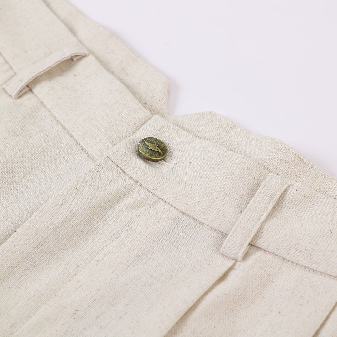 Speakeasy Linen Pants Beige
