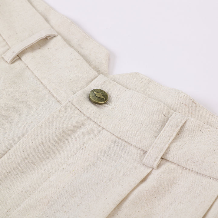 Speakeasy Linen Pants Beige