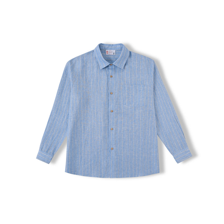 Draped Linen Light Blue
