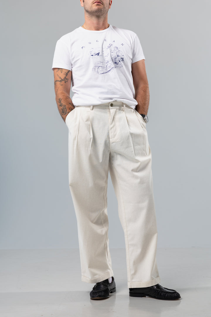 Speakeasy Linen Pants Beige