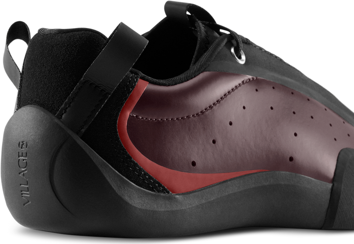 Village PM 2PM Synthetic Leather Maroon/Natural Black