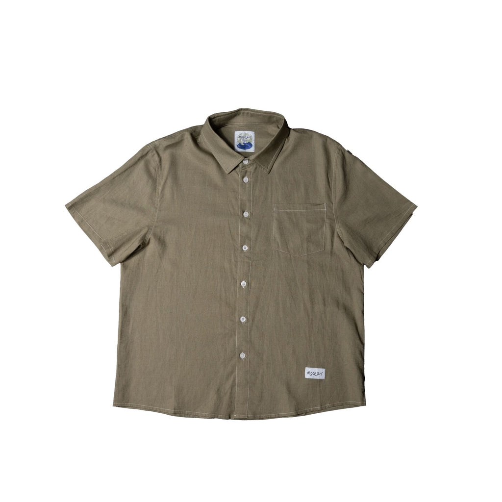 Olive Linen Shirt