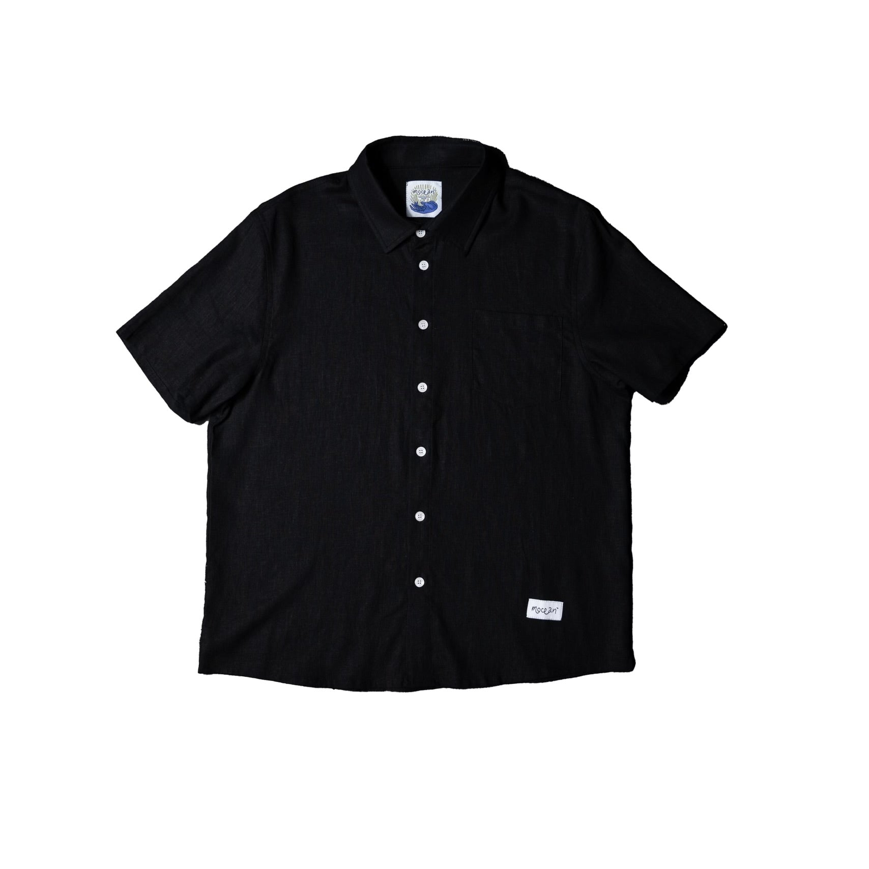 Mocean Black Linen Shirt