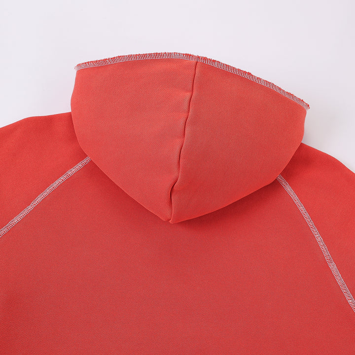 1930s Lobster Hoodie Washed Red