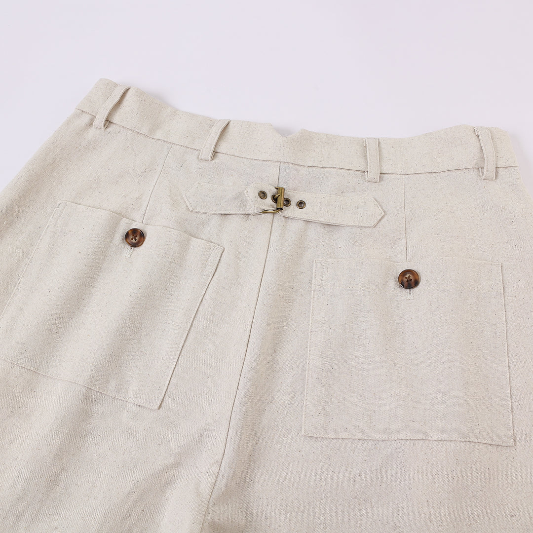 Speakeasy Linen Pants Beige