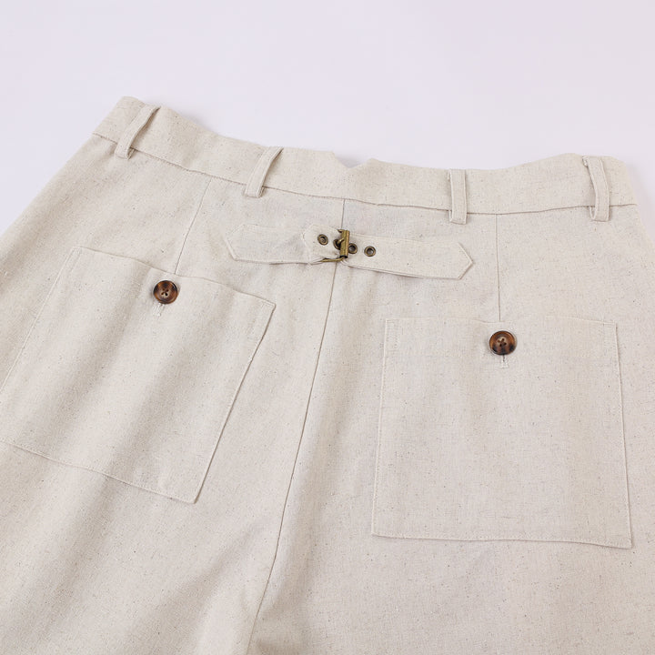 Speakeasy Linen Pants Beige