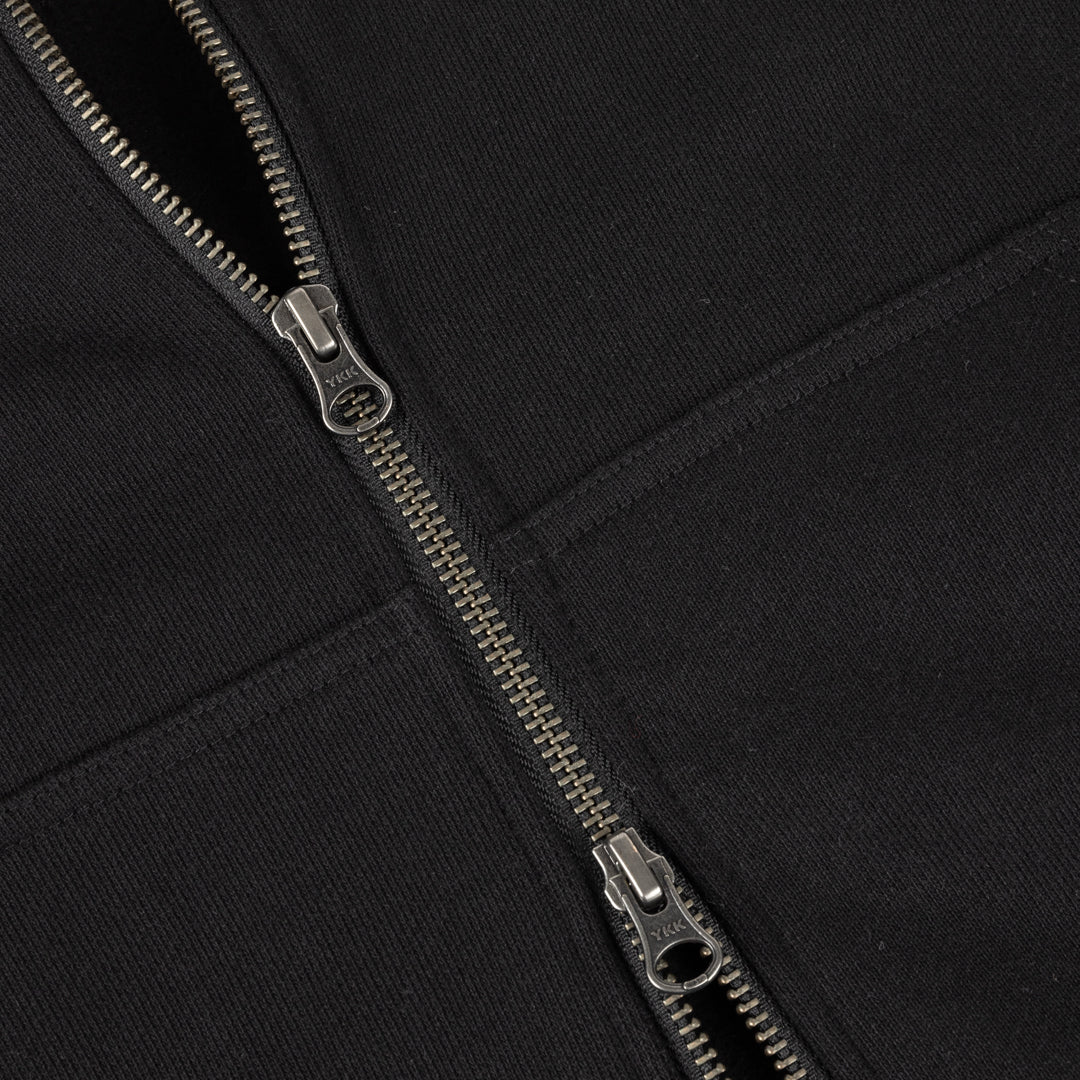 Dime Classic Small Logo Zip Hoodie Black