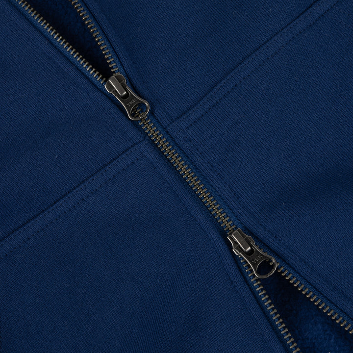 Dime Classic Small Logo Zip Hoodie Midnight Navy
