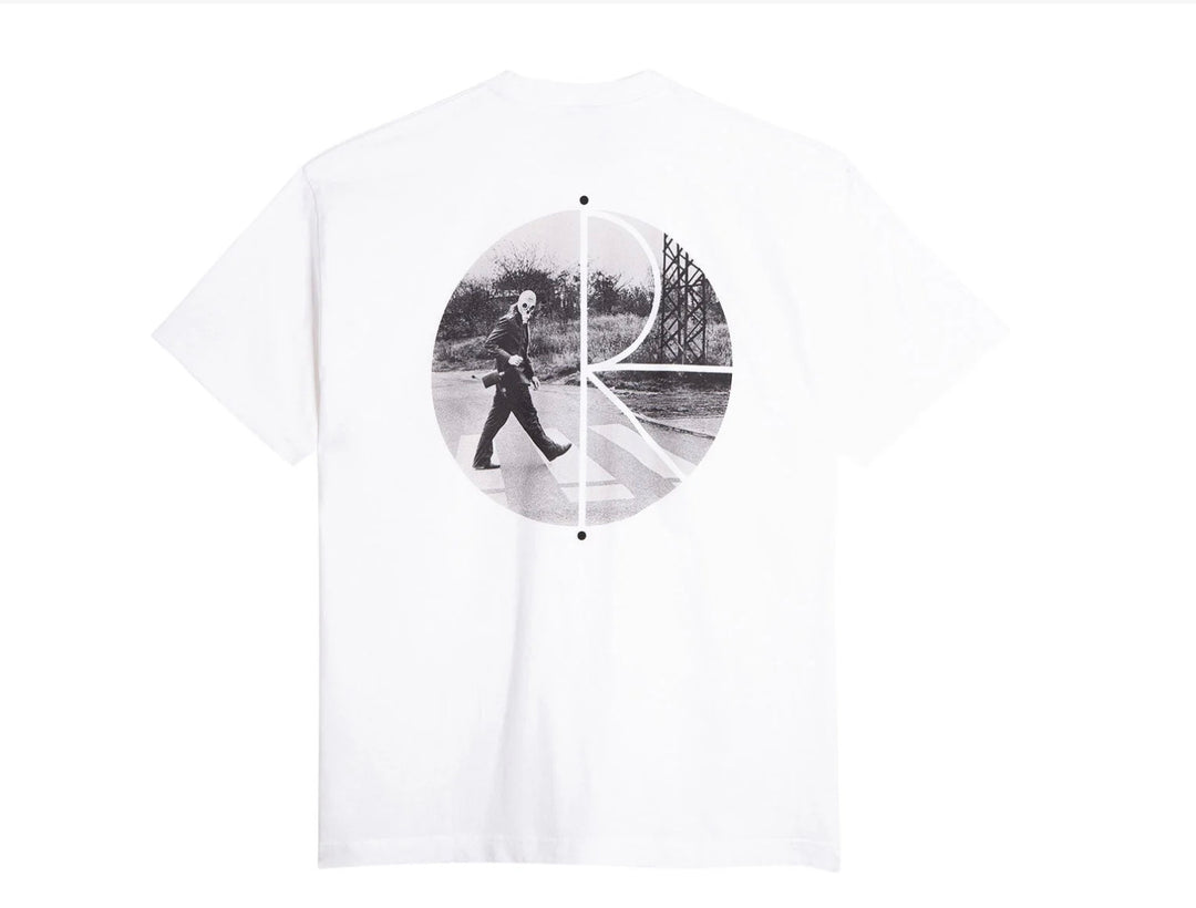 Polar Skate Co. Klez Crossing Fill Logo T-Shirt White